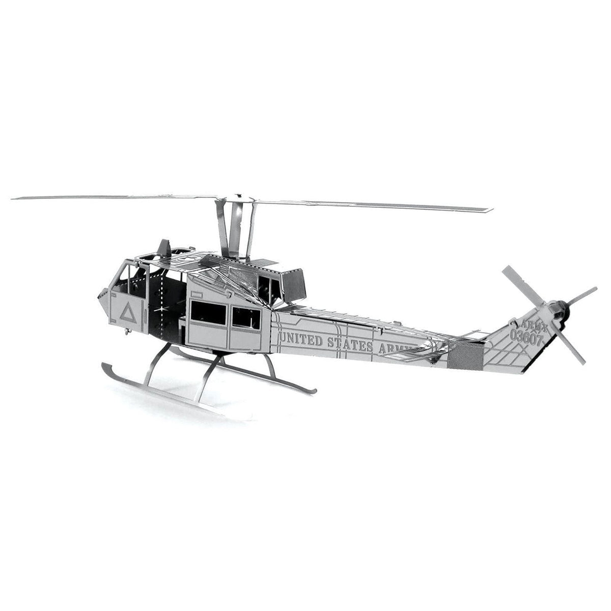 Model Kit Bell UH-1 Iroquois "Huey" Helicopter "United States Army" (Easy Difficulty) Steel Model by Metal Earth-Metal Earth-ModelCars.com