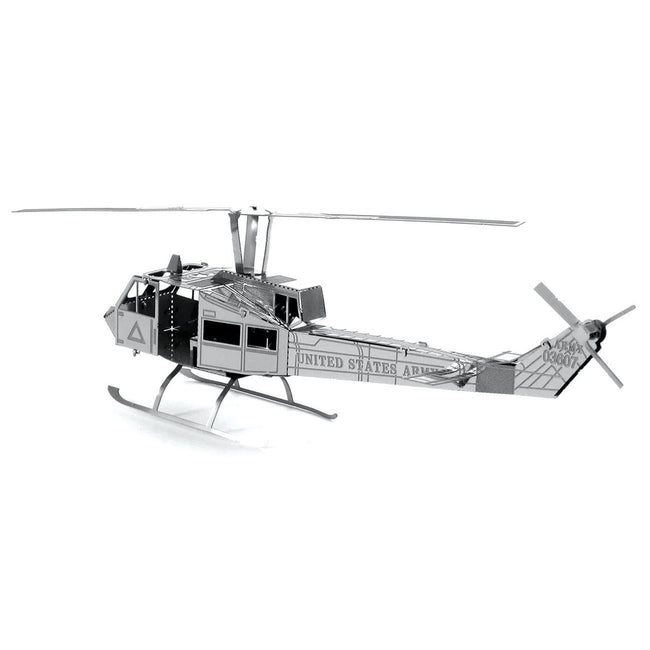 Model Kit Bell UH - 1 Iroquois "Huey" Helicopter "United States Army" (Easy Difficulty) Steel Model by Metal Earth - Metal Earth - ModelCars.com