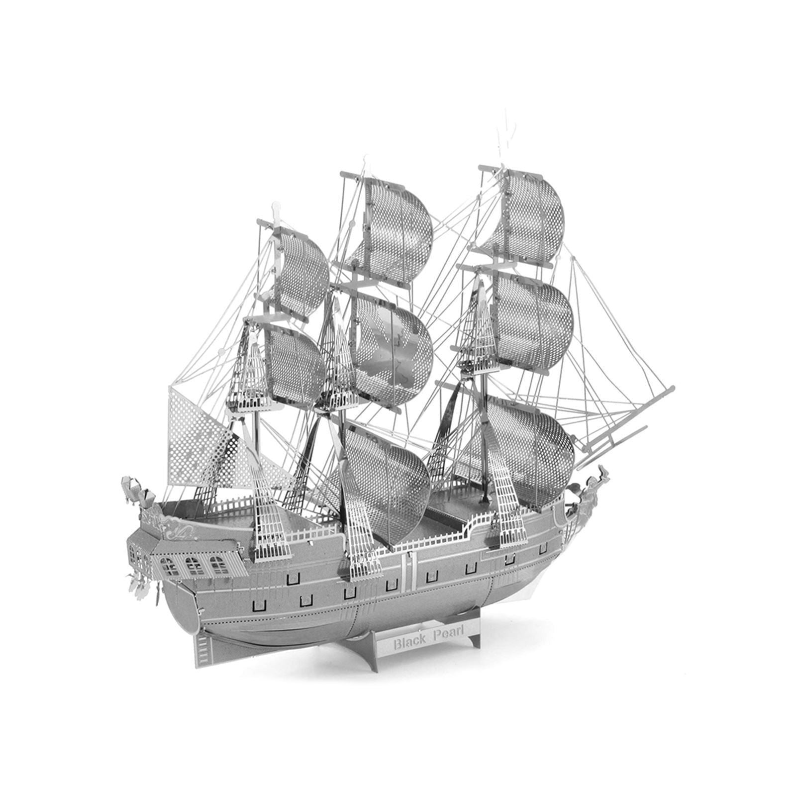 Model Kit Black Pearl Ship (Challenging Difficulty) Steel Model by Metal Earth - Metal Earth - ModelCars.com