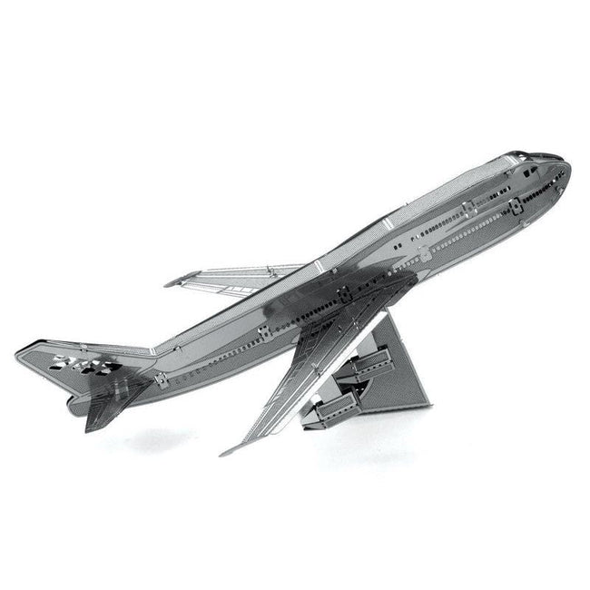 Model Kit Boeing 747 Commercial Aircraft (Easy Difficulty) Steel Model by Metal Earth-Metal Earth-ModelCars.com
