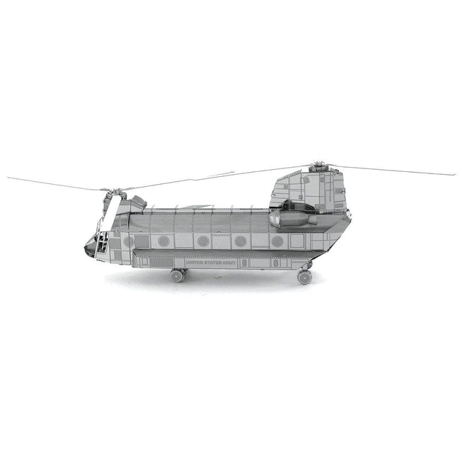 Model Kit Boeing CH-47 Chinook Transport Helicopter (Moderate Difficulty) Steel Model by Metal Earth-Metal Earth-ModelCars.com