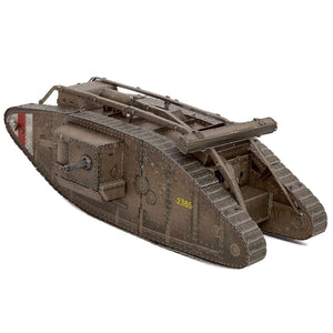 Model Kit British Mark IV Tank (Moderate Difficulty) Steel Model by Metal Earth