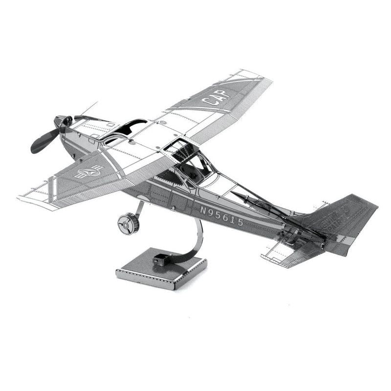 Model Kit Cessna 172 Skyhawk Aircraft (Moderate Difficulty) Steel Model by Metal Earth - Metal Earth - ModelCars.com