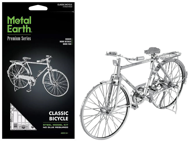 Model Kit Classic Bicycle "Bon Voyage" (Challenging Difficulty) Steel Model by Metal Earth-Metal Earth-ModelCars.com