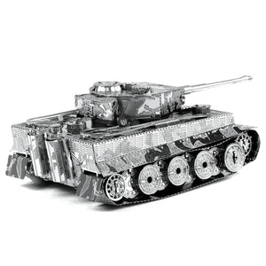 Model Kit German Tiger I Tank (Moderate Difficulty) Steel Model by Metal Earth