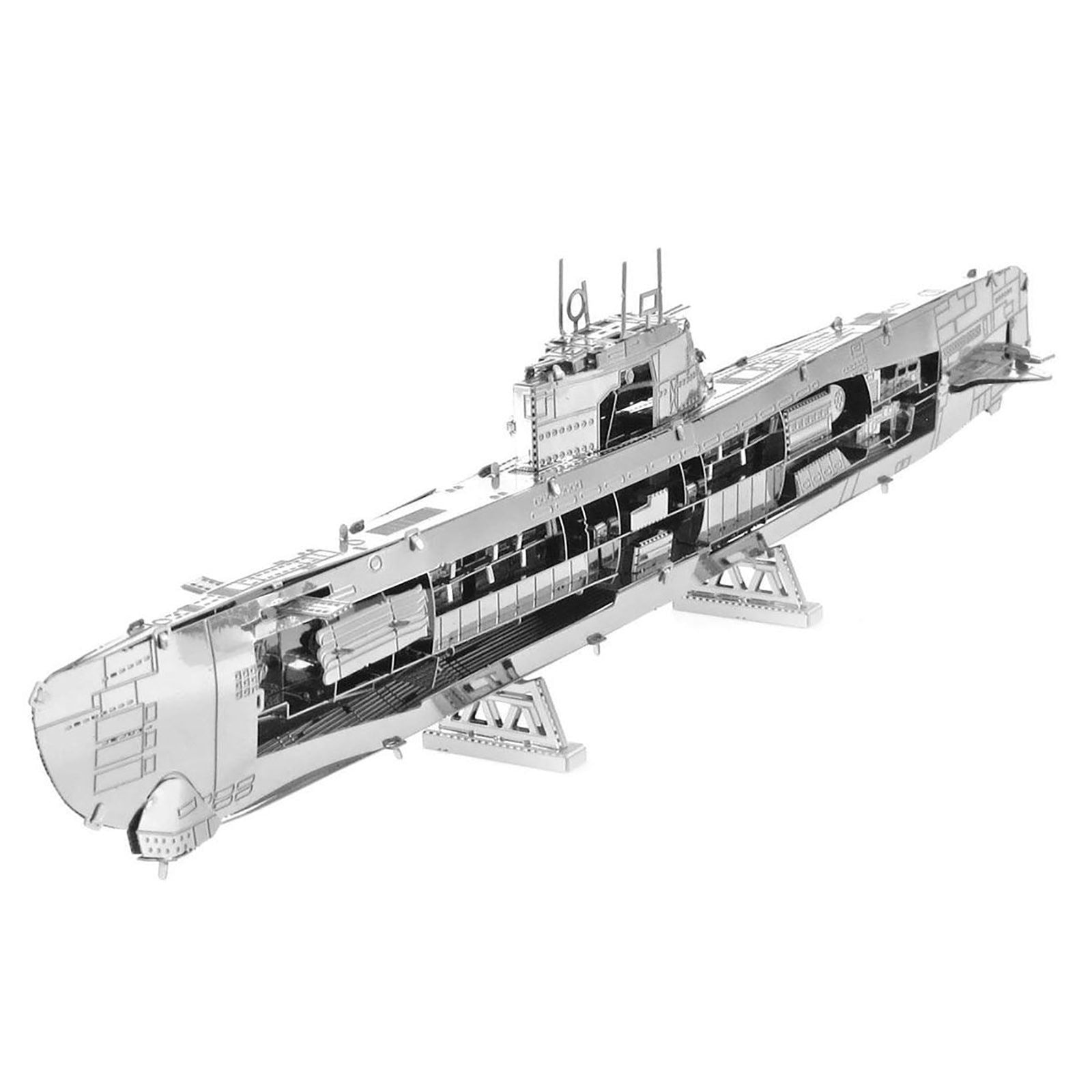Model Kit German U - Boat Type XXI Submarine (Challenging Difficulty) Steel Model by Metal Earth - Metal Earth - ModelCars.com