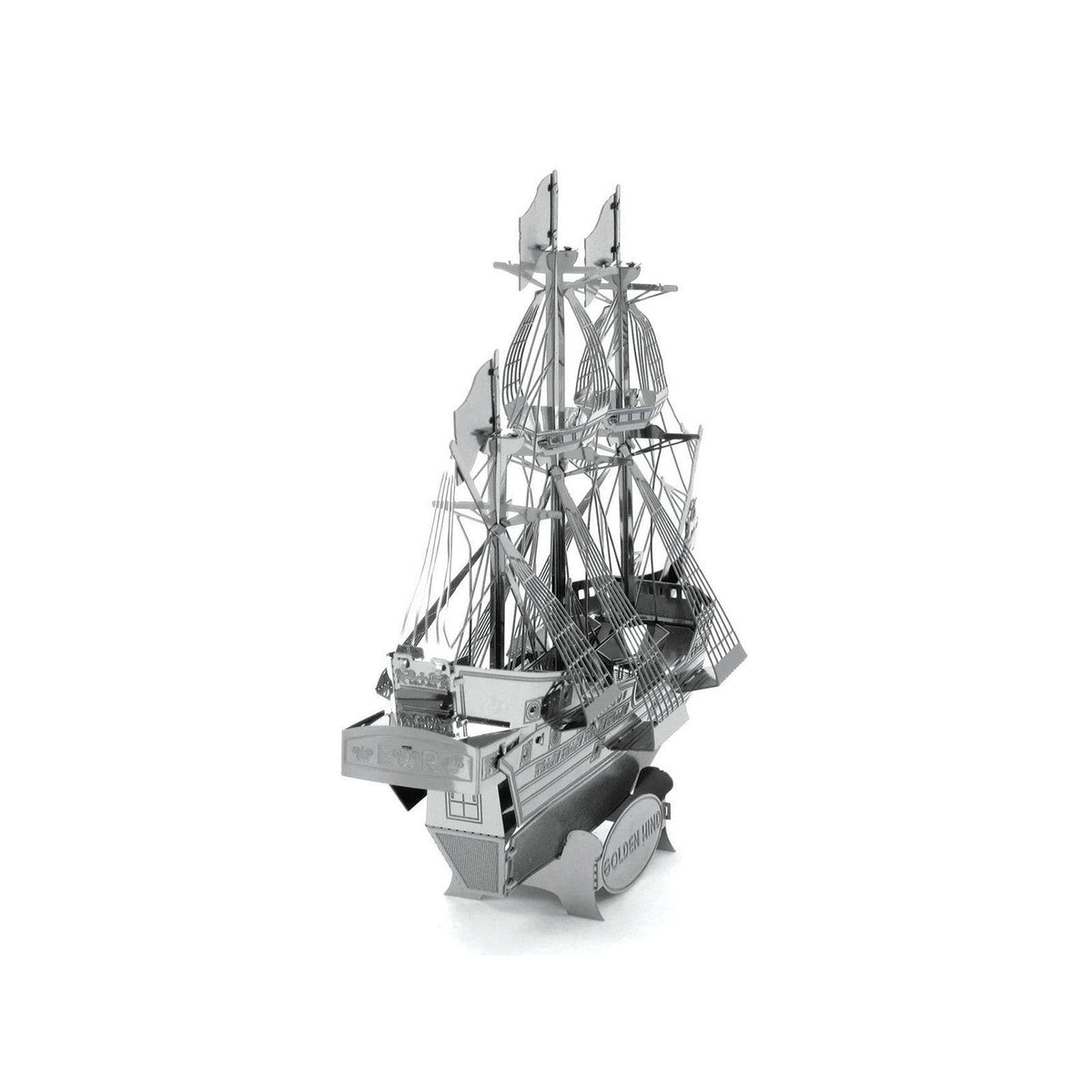 Model Kit Golden Hind Galleon (Moderate Difficulty) Steel Model by Metal Earth - Metal Earth - ModelCars.com