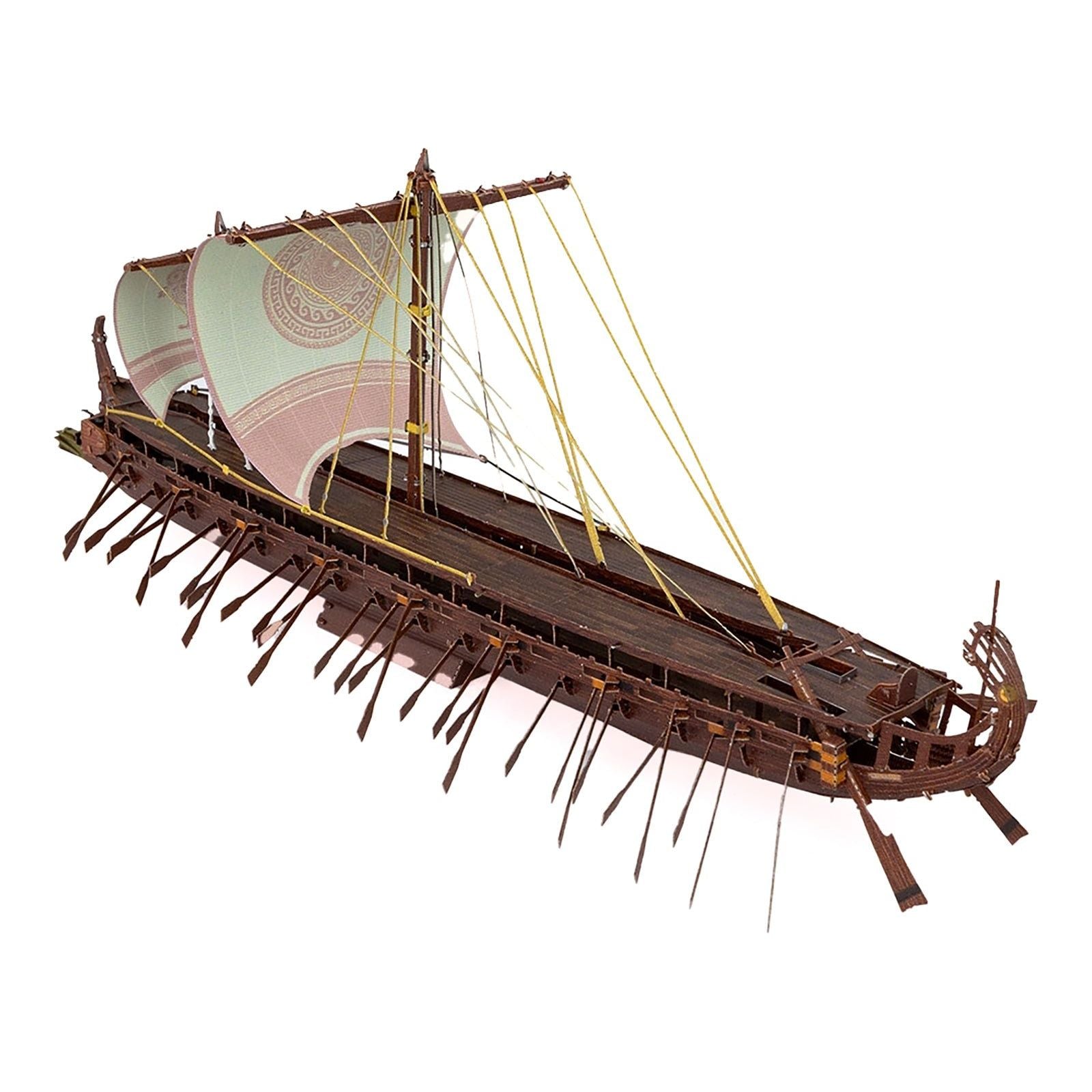 Model Kit Greek Trireme Warship (Expert Difficulty) Steel Model by Metal Earth - Metal Earth - ModelCars.com