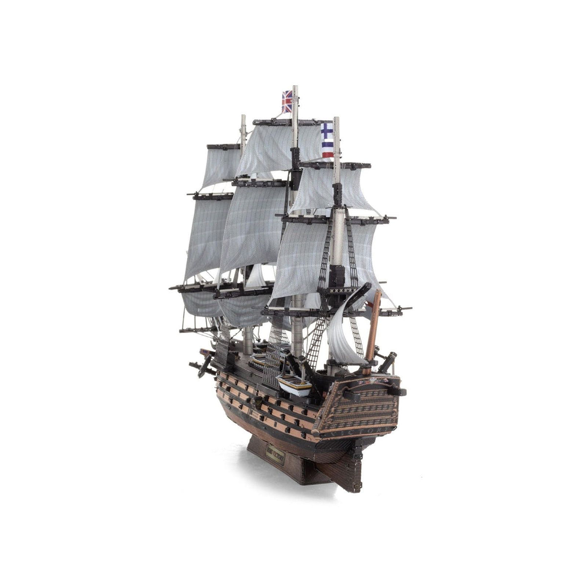 Model Kit HMS Victory British Navy Ship (Challenging Difficulty) Steel Model by Metal Earth - Metal Earth - ModelCars.com