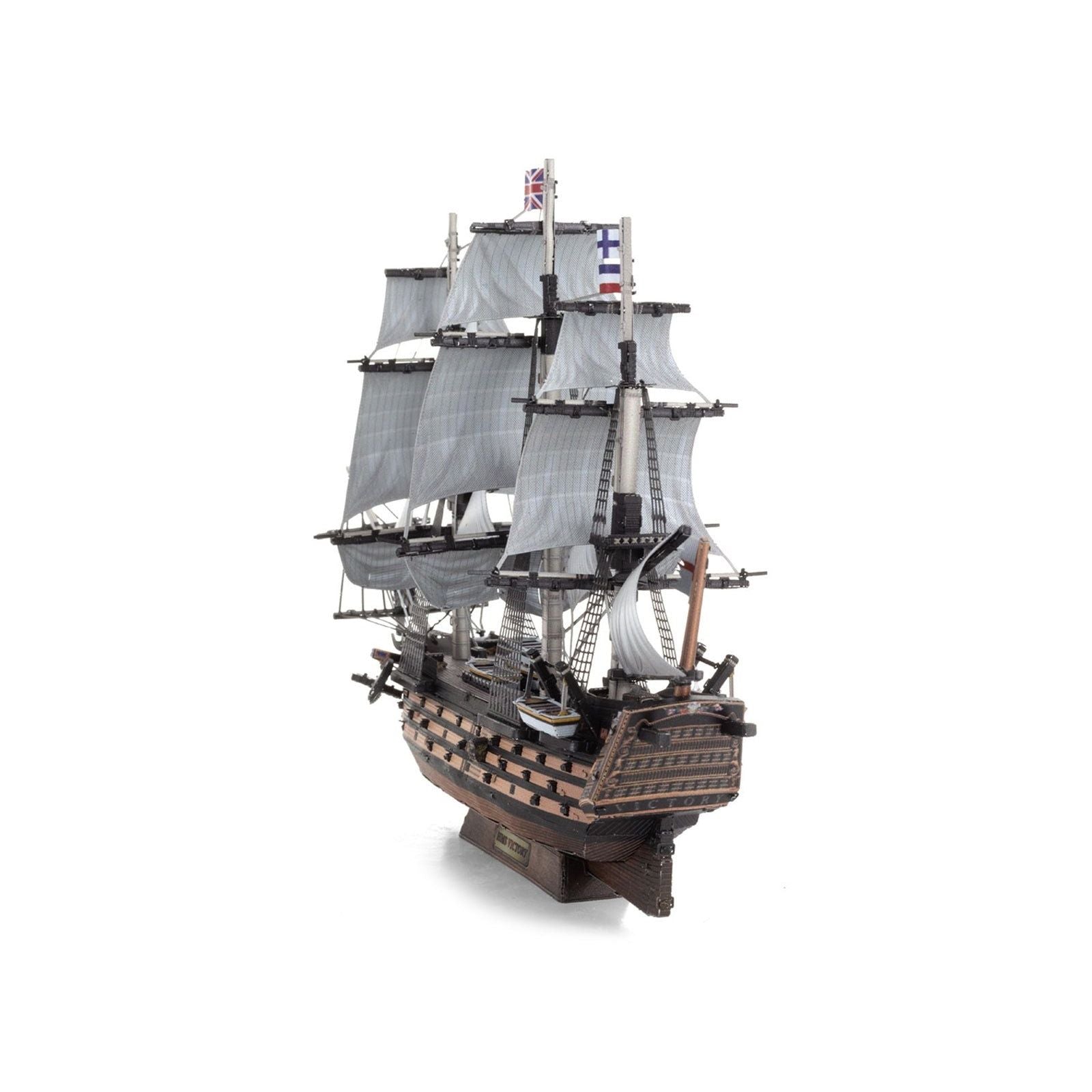 Model Kit HMS Victory British Navy Ship (Challenging Difficulty) Steel Model by Metal Earth - Metal Earth - ModelCars.com