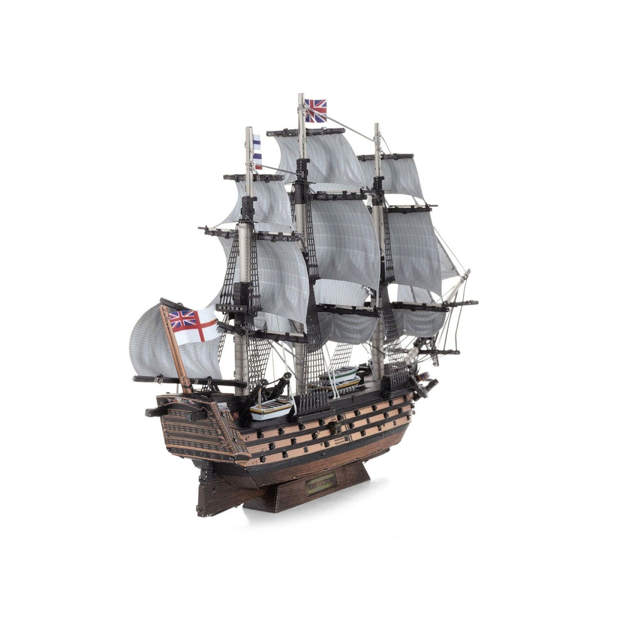 Model Kit HMS Victory British Navy Ship (Challenging Difficulty) Steel Model by Metal Earth - Metal Earth - ModelCars.com