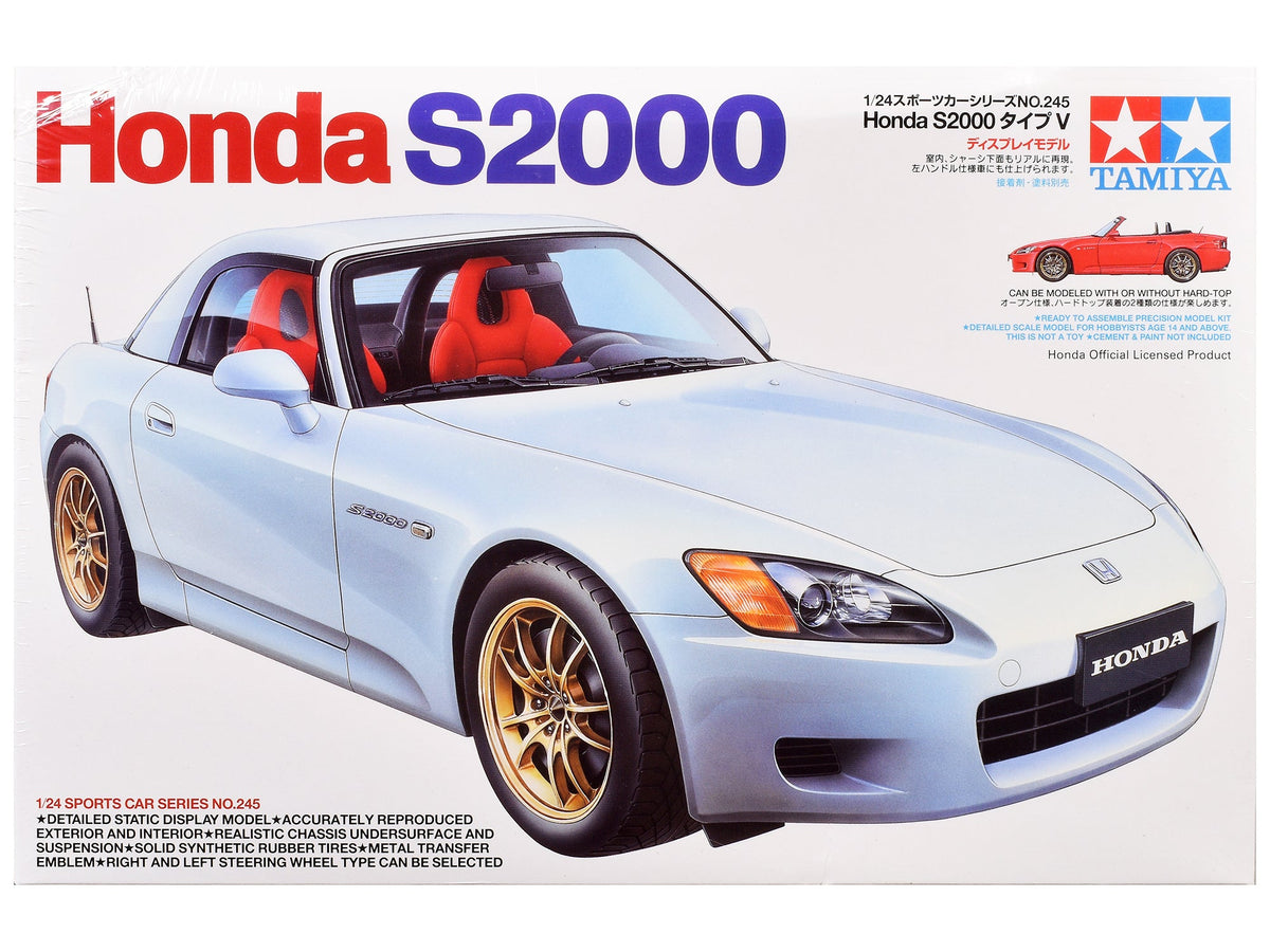 Model Kit Honda S2000 1/24 Scale Model by Tamiya-Tamiya-ModelCars.com