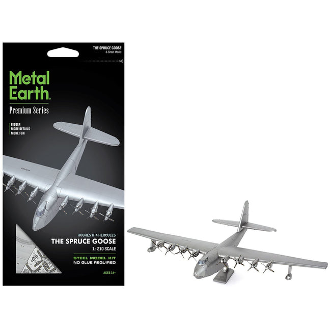 Model Kit Hughes H-4 Hercules Flying Boat "The Spruce Goose" (Moderate Difficulty) Steel Model by Metal Earth-Metal Earth-ModelCars.com