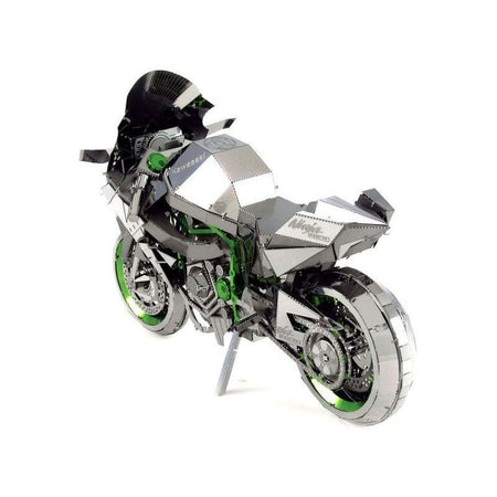 Model Kit Kawasaki Ninja H2R Motorcycle (Expert Difficulty) Steel Model by Metal Earth-Metal Earth-ModelCars.com