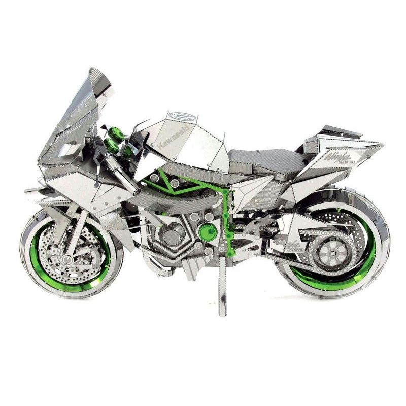 Model Kit Kawasaki Ninja H2R Motorcycle (Expert Difficulty) Steel Model by Metal Earth - Metal Earth - ModelCars.com