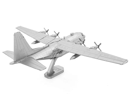 Model Kit Lockheed C-130 Hercules Transport Aircraft "United States Air Force" (Moderate Difficulty) Steel Model by Metal Earth-Metal Earth-ModelCars.com