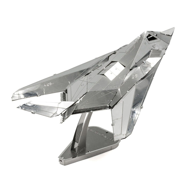 Model Kit Lockheed Martin F-117 Nighthawk Stealth Aircraft "United States Air Force" (Moderate Difficulty) Steel Model by Metal Earth-Metal Earth-ModelCars.com