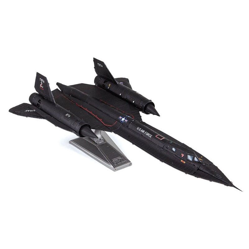 Model Kit Lockheed SR - 71 Blackbird Aircraft "United States Air Force" (Moderate Difficulty) Steel Model by Metal Earth - Metal Earth - ModelCars.com