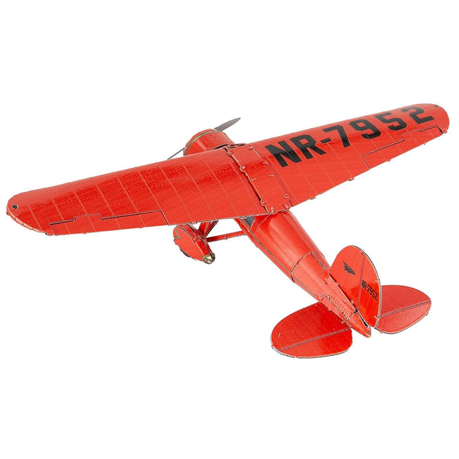 Model Kit Lockheed Vega 5B Monoplane Aircraft "Little Red Bus - Amelia Earhart" Red (Moderate Difficulty) Steel Model by Metal Earth - Metal Earth - ModelCars.com