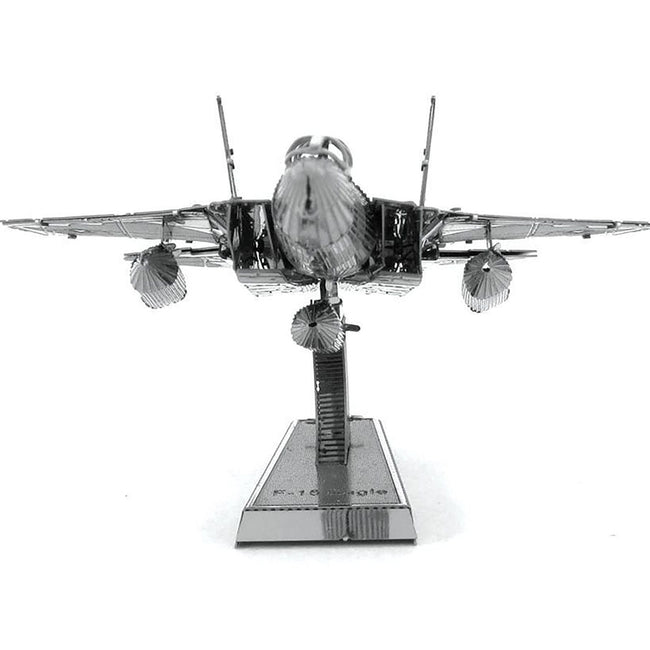 Model Kit McDonnell Douglas F-15 Eagle Fighter Aircraft (Moderate Difficulty) Steel Model by Metal Earth-Metal Earth-ModelCars.com