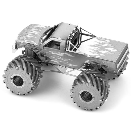 Model Kit Monster Truck with Flame Graphics (Moderate Difficulty) Steel Model by Metal Earth - Metal Earth - ModelCars.com
