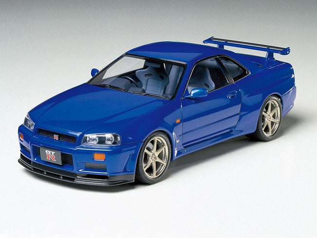 Model Kit Nissan Skyline GT-R V-Spec (R34) 1/24 Scale Model by Tamiya-Tamiya-ModelCars.com