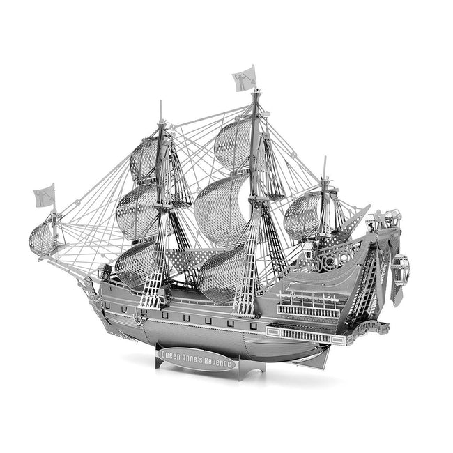 Model Kit Queen Anne's Revenge Ship (Challenging Difficulty) Steel Model by Metal Earth-Metal Earth-ModelCars.com