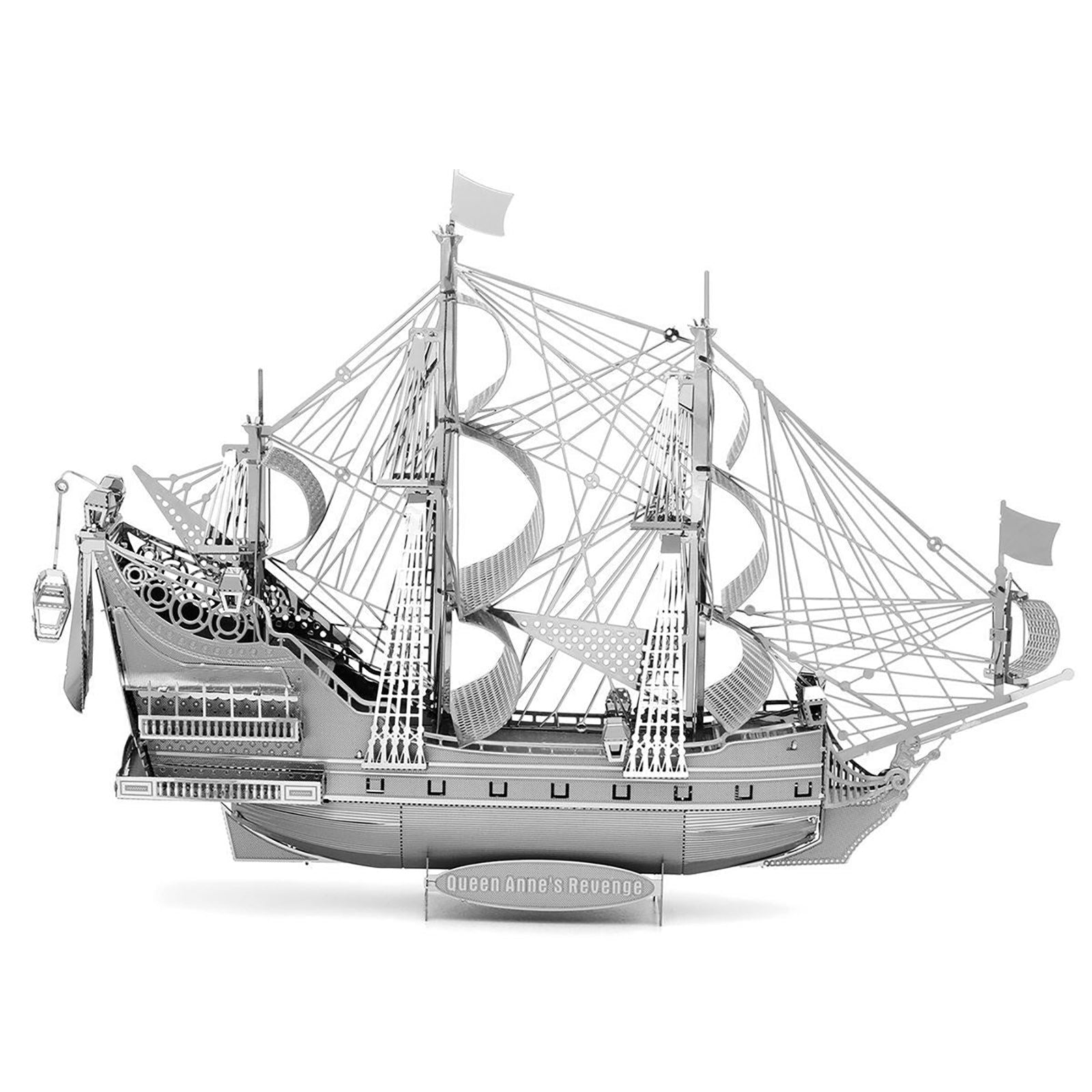 Model Kit Queen Anne's Revenge Ship (Challenging Difficulty) Steel Model by Metal Earth - Metal Earth - ModelCars.com