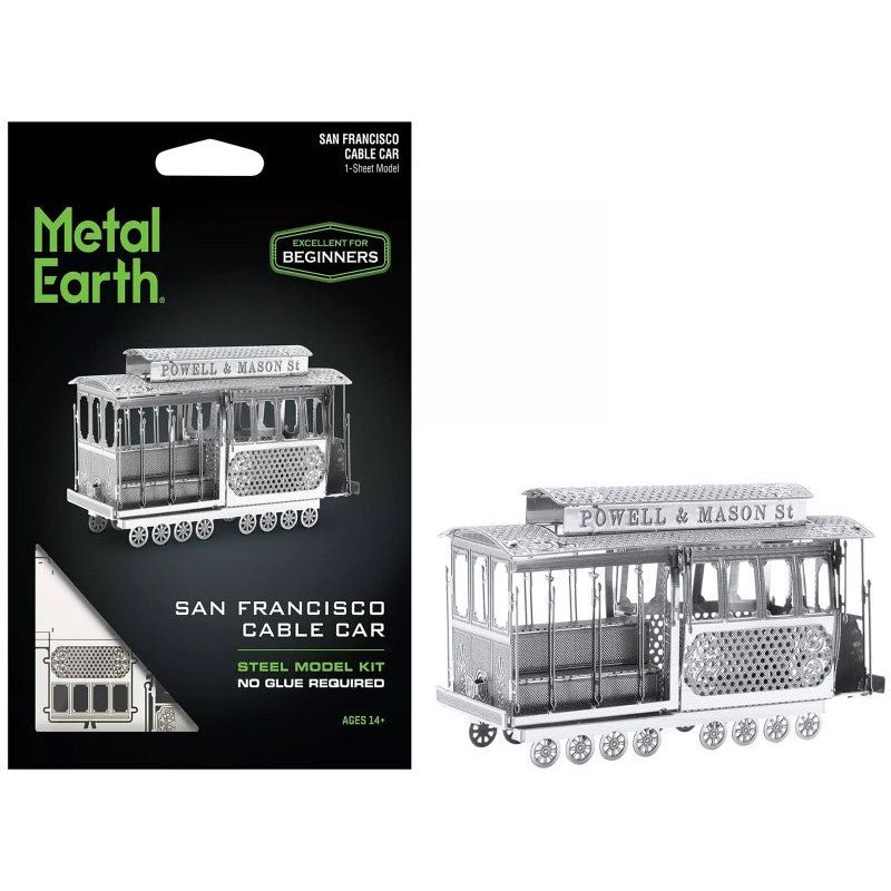 Model Kit San Francisco Cable Car "Powel & Mason St" (Easy Difficulty) Steel Model by Metal Earth - Metal Earth - ModelCars.com