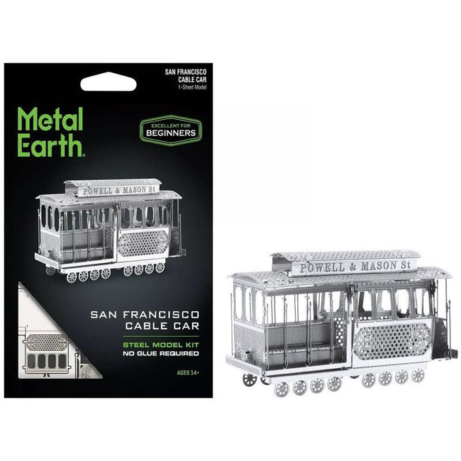 Model Kit San Francisco Cable Car "Powel & Mason St" (Easy Difficulty) Steel Model by Metal Earth - Metal Earth - ModelCars.com