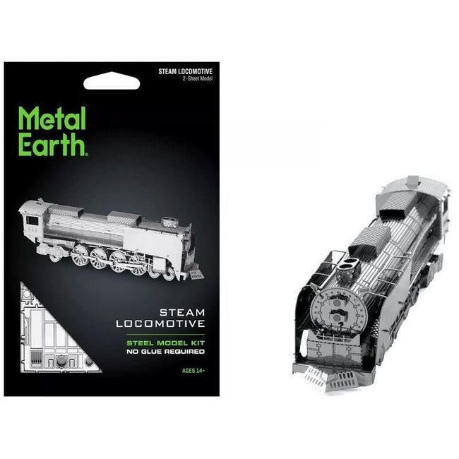 Model Kit Steam Locomotive #844 (Moderate Difficulty) Steel Model by Metal Earth-Metal Earth-ModelCars.com