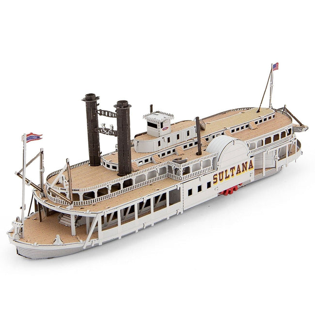 Model Kit Sultana Steamboat (Moderate Difficulty) Steel Model by Metal Earth-Metal Earth-ModelCars.com