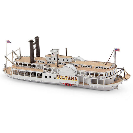 Model Kit Sultana Steamboat (Moderate Difficulty) Steel Model by Metal Earth - Metal Earth - ModelCars.com