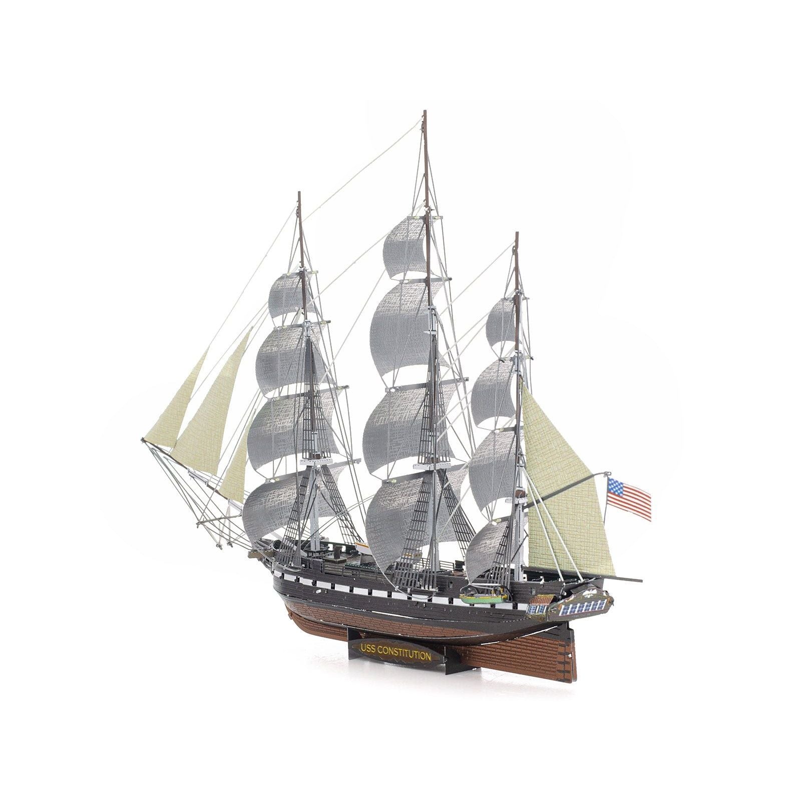 Model Kit USS Constitution Warship (Challenging Difficulty) Steel Model by Metal Earth - Metal Earth - ModelCars.com