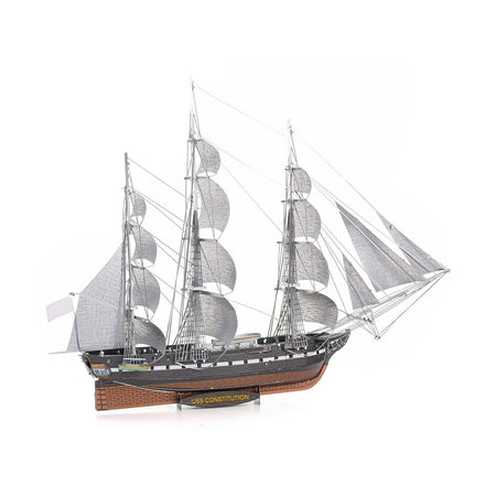 Model Kit USS Constitution Warship (Challenging Difficulty) Steel Model by Metal Earth - Metal Earth - ModelCars.com