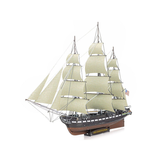 Model Kit USS Constitution Warship (Challenging Difficulty) Steel Model by Metal Earth - Metal Earth - ModelCars.com