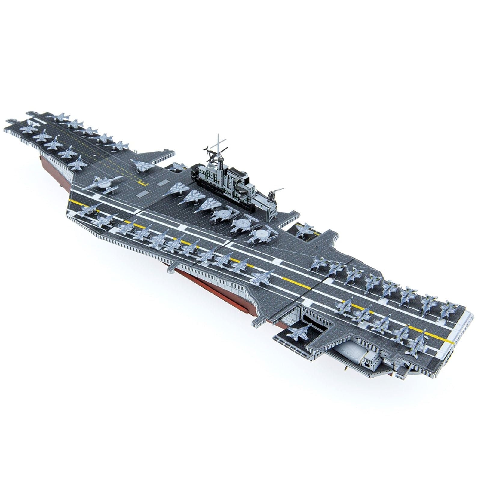 Model Kit USS Midway (CV - 41) Aircraft Carrier (Challenging Difficulty) Steel Model by Metal Earth - Metal Earth - ModelCars.com