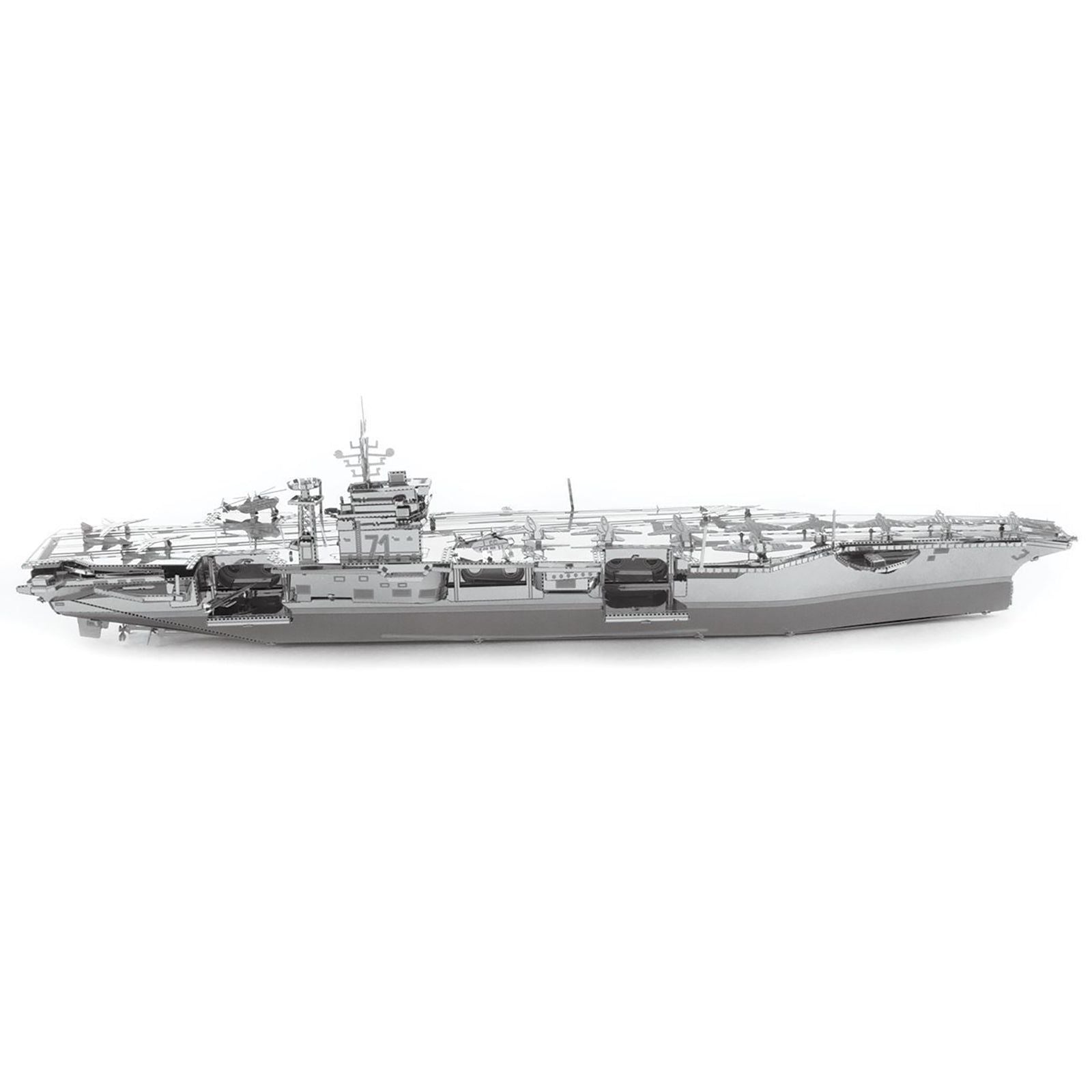 Model Kit USS Theodore Roosevelt CVN - 71 Aircraft Carrier (Expert Difficulty) Steel Model by Metal Earth - Metal Earth - ModelCars.com