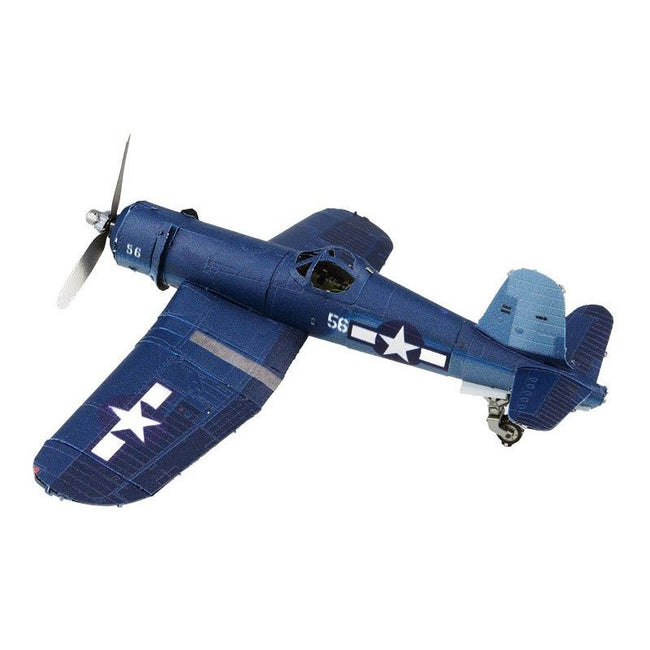 Model Kit Vought F4U Corsair Fighter Aircraft "World War II" United States Navy (Challenging Difficulty) Steel Model by Metal Earth - Metal Earth - ModelCars.com