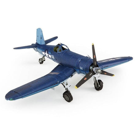 Model Kit Vought F4U Corsair Fighter Aircraft "World War II" United States Navy (Challenging Difficulty) Steel Model by Metal Earth-Metal Earth-ModelCars.com