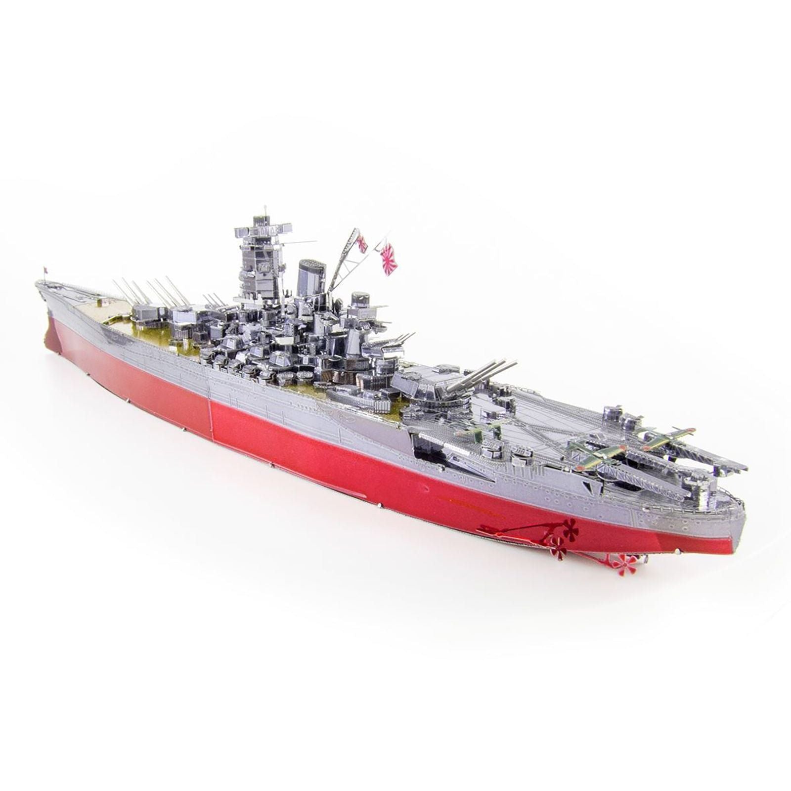Model Kit Yamato Battleship "Imperial Japanese Navy" (Challenging Difficulty) Steel Model by Metal Earth - Metal Earth - ModelCars.com