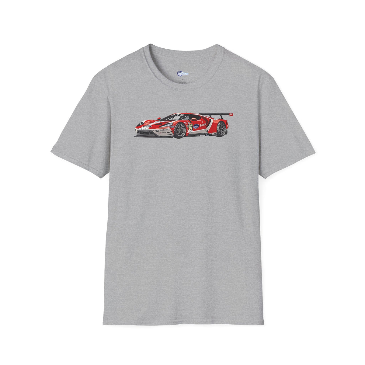 Modern Vector Art 24 Hours of Le Mans (2019) Ford GT #67 Harry Tincknell - Andy Priaulx - Jonathan Bomarito - Unisex T-Shirt - Racing Enthusiast Apparel-Modelcars.com-ModelCars.com