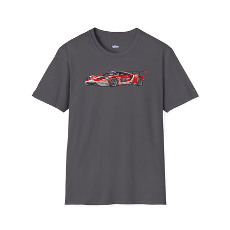Modern Vector Art 24 Hours of Le Mans (2019) Ford GT #67 Harry Tincknell - Andy Priaulx - Jonathan Bomarito - Unisex T-Shirt - Racing Enthusiast Apparel-Modelcars.com-ModelCars.com
