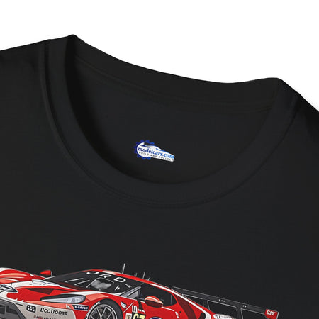Modern Vector Art 24 Hours of Le Mans (2019) Ford GT #67 Harry Tincknell - Andy Priaulx - Jonathan Bomarito - Unisex T-Shirt - Racing Enthusiast Apparel-Modelcars.com-ModelCars.com