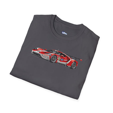 Modern Vector Art 24 Hours of Le Mans (2019) Ford GT #67 Harry Tincknell - Andy Priaulx - Jonathan Bomarito - Unisex T-Shirt - Racing Enthusiast Apparel-Modelcars.com-ModelCars.com