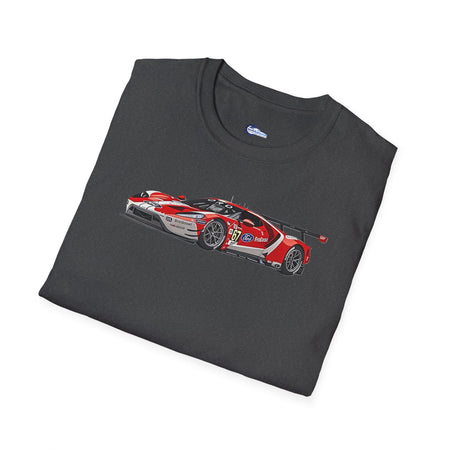 Modern Vector Art 24 Hours of Le Mans (2019) Ford GT #67 Harry Tincknell - Andy Priaulx - Jonathan Bomarito - Unisex T-Shirt - Racing Enthusiast Apparel-Modelcars.com-ModelCars.com