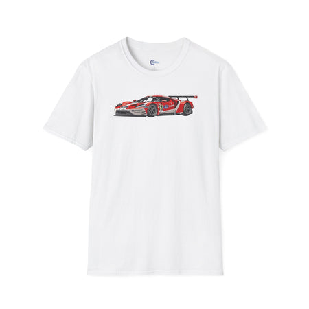 Modern Vector Art 24 Hours of Le Mans (2019) Ford GT #67 Harry Tincknell - Andy Priaulx - Jonathan Bomarito - Unisex T-Shirt - Racing Enthusiast Apparel-Modelcars.com-ModelCars.com