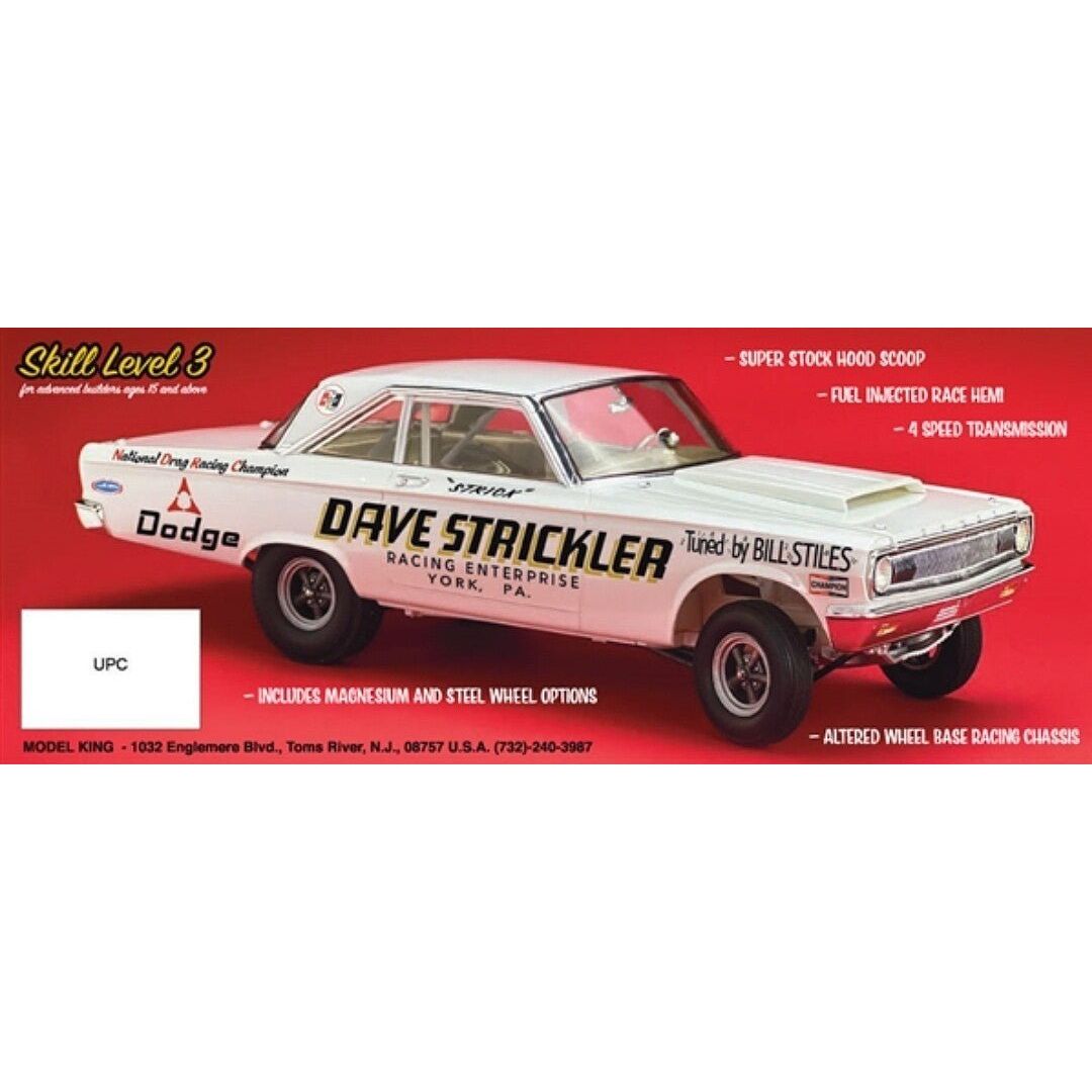 Moebius MOE2451 1/25 1965 Dave Strickler Dodge Altered Wheel Base Model King - Moebius - ModelCars.com