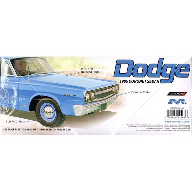Moebius MOE2461 1/25 1965 Dodge Coronet Sedan-Moebius-ModelCars.com