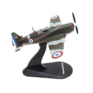 Morane-Saulnier MS.406 Fighter Aircraft "3/4 Escadrille GC II/3" Armee de l'Air (French Air Force) (1940) "Planes of World War II" Series 1/72 Diecast Model Airplane by Luppa